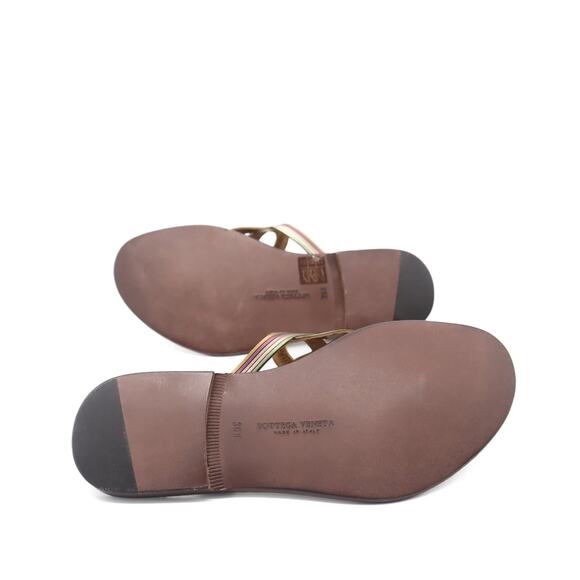 Bottega Veneta Leather Thong Braided Design Sandals 39 - Picture 7 of 11